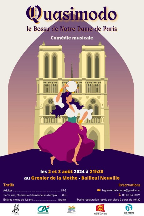 Quasimodo le bossu de Notre Dame, une comédie musicale bientôt jouée en Normandie